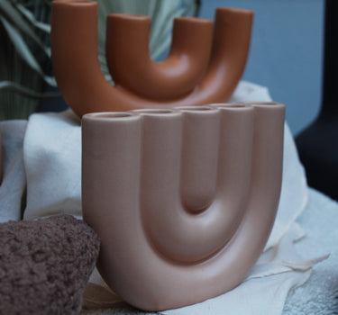 5 CANDLE HOLDER - TERRACOTTA