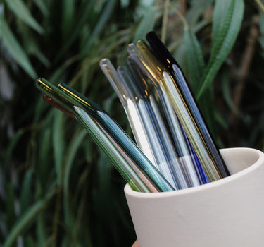 GLASS STRAW - 10 COLORS